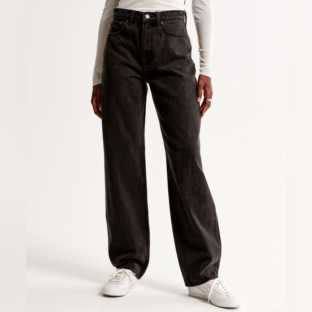 Abercrombie & Fitch High Rise Taper Jean Curve Love Sz 25 NWOT